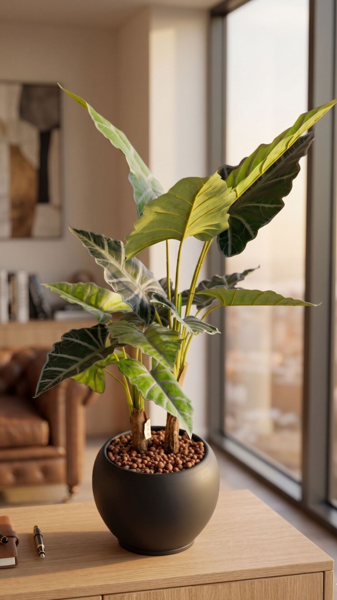 Yapay Real Touch Alocasia Tree 120 CM