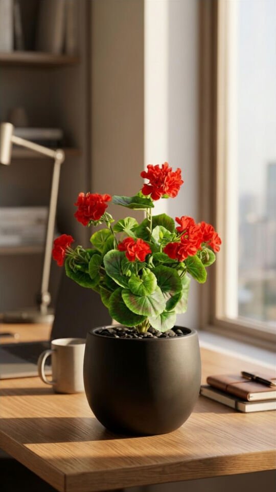 Yapay Geranium Bush 40 CM