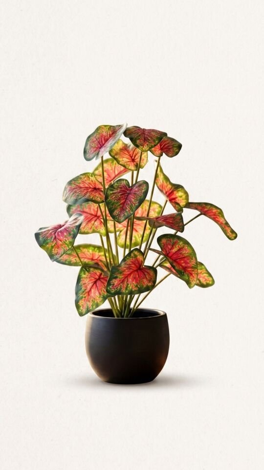 Yapay Caladium Bunch Real Touch 46 CM