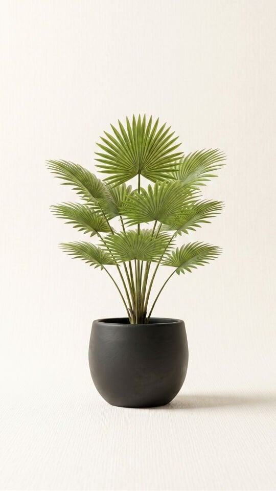 Yapay Fan Palm Bunch Real Touch 48 CM
