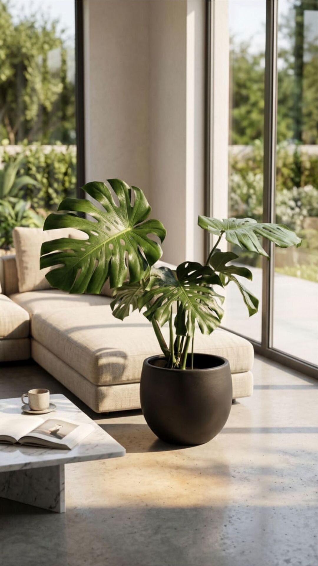 Monstera Deliciosa Deve Tabanı 100 cm
