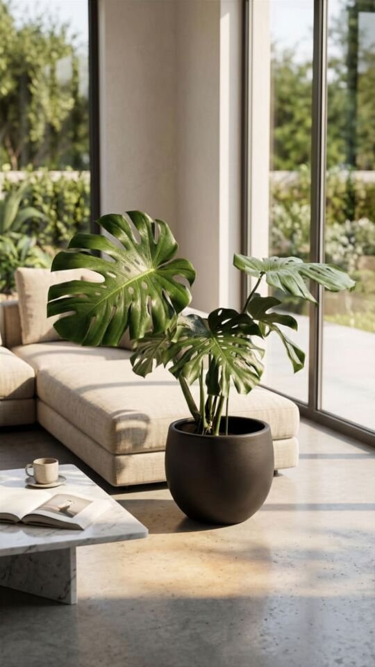Monstera Deliciosa Deve Tabanı 100 cm